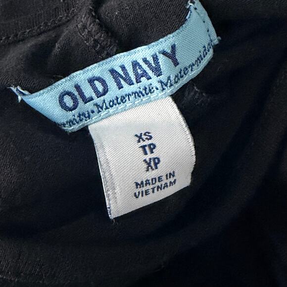 Old Navy Maternity Dress Size XS Solid Black V-neck Stretch Knit Maxi Length - Picture 7 of 10